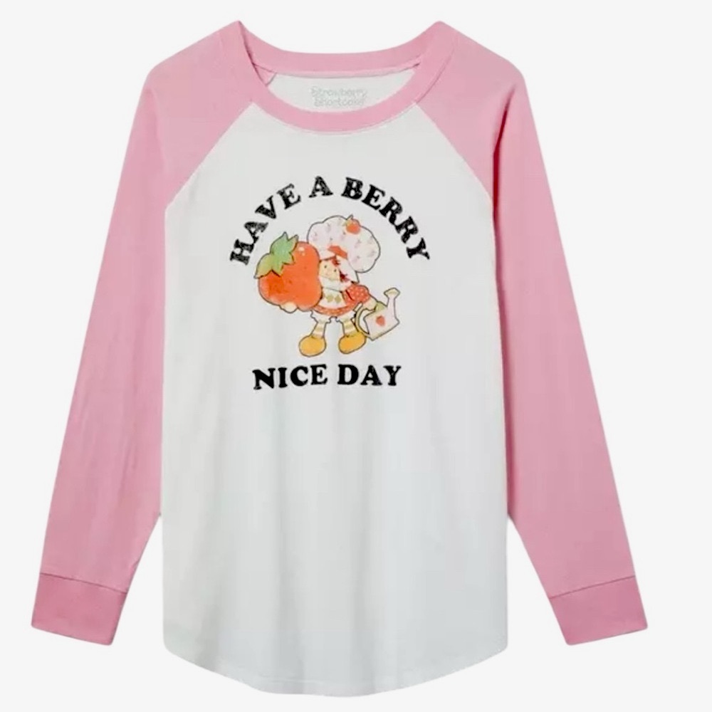 Size 1: Torrid Strawberry Shortcake Classic Fit Ringer Tee